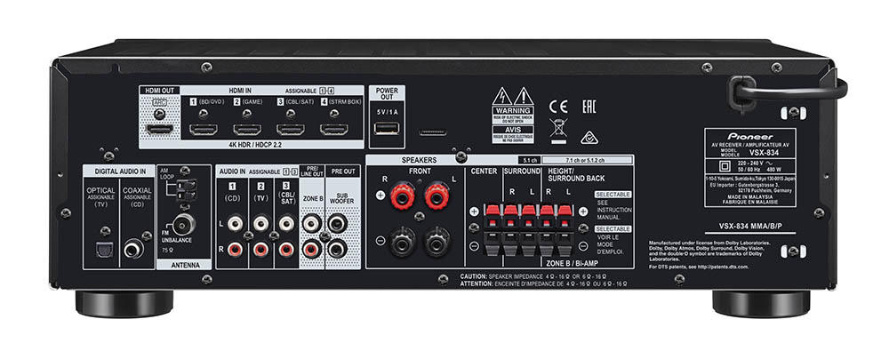 AVアンプ入門に Pioneer VSX-834 Pioneer VSX-834 | Sarte Audio