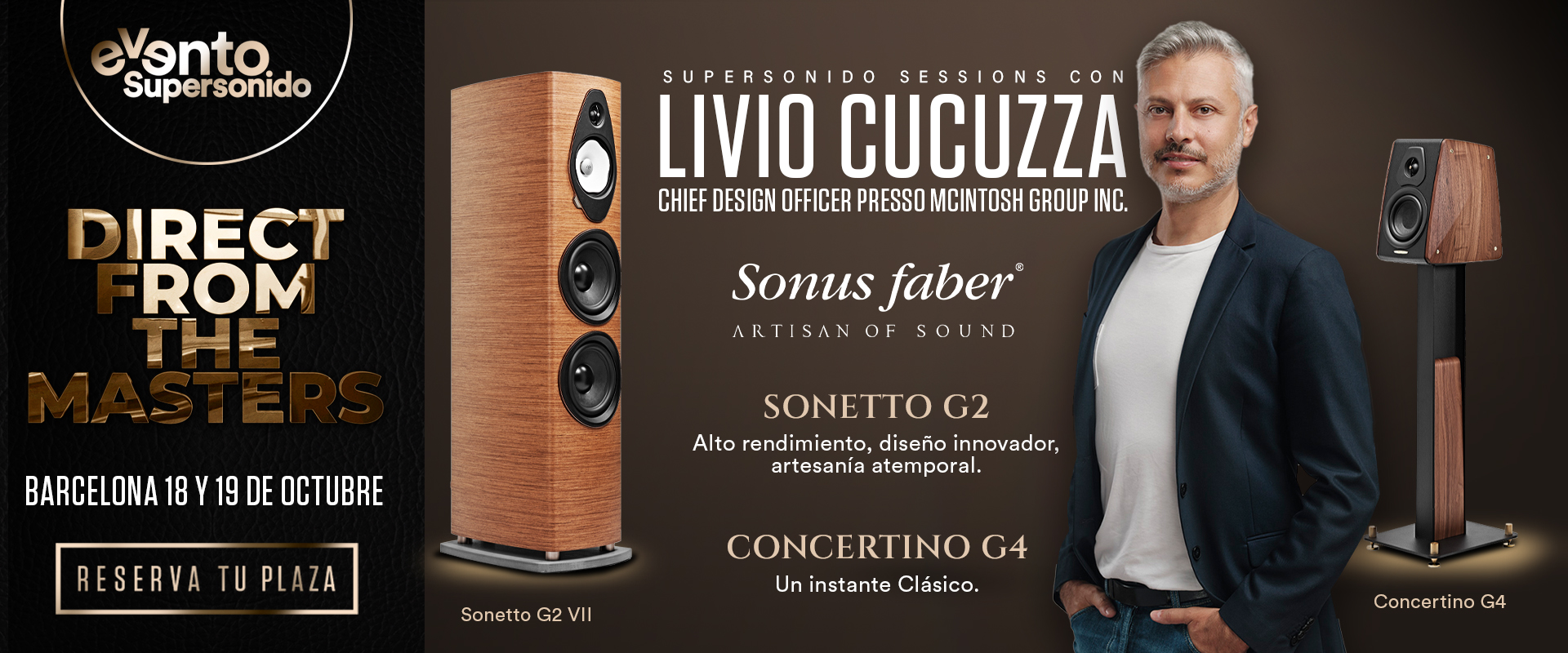 Nueva Master Class de Sonus Faber con Livio Cucuzza  en Supersonido Barcelona!