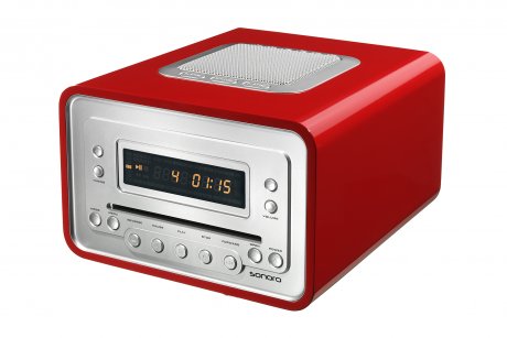 Radio-despertador con lector CD Sonoro Cubo