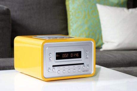 Radio-despertador con lector CD Sonoro Cubo